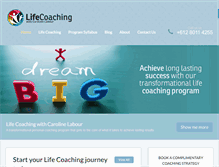 Tablet Screenshot of lifecoachingprogram.org